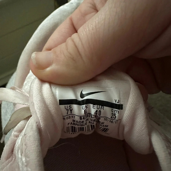 Nike Pink Velour Sneakers - Picture 7 of 8